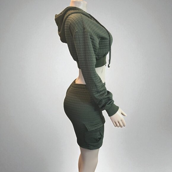 Olive Green Two pieces set - Picture 4 of 9